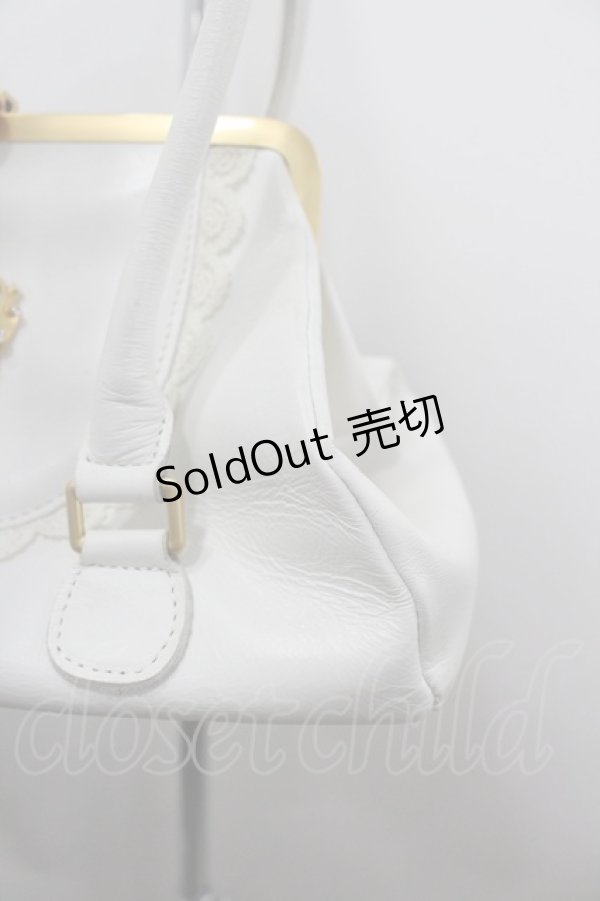 画像3: BABY,THE STARS SHINE BRIGHT / 王冠ガマ口BAG  白 I-26-03-06-086-BA-BG-SA-ZI (3)