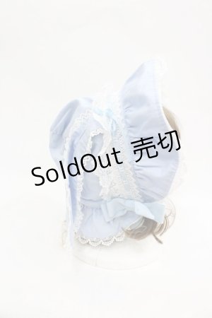 画像: BABY,THE STARS SHINE BRIGHT / うさみみボンネット  サックスX白 I-26-03-06-090-BA-AC-SA-ZI