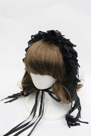 画像: MR corset / エンジェルウィングヘッドドレス  黒 I-26-03-06-092-PU-AC-SA-ZI