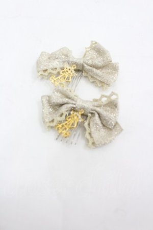 画像: ALICE and the PIRATES / ロゴリボンコーム  ゴールド I-26-03-06-094-PA-AC-SA-ZI