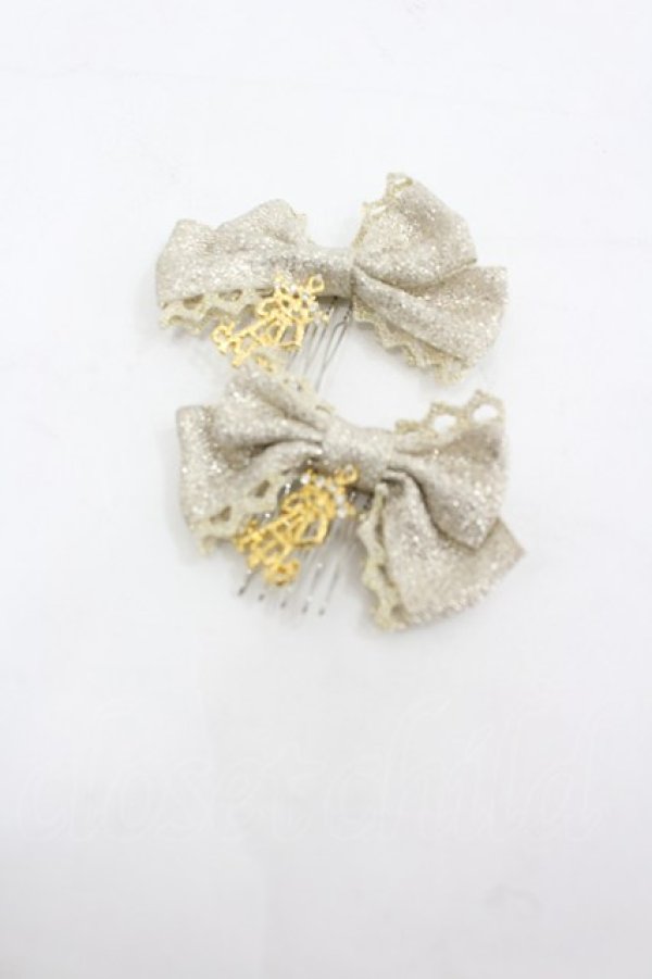 画像1: ALICE and the PIRATES / ロゴリボンコーム  ゴールド I-26-03-06-094-PA-AC-SA-ZI (1)