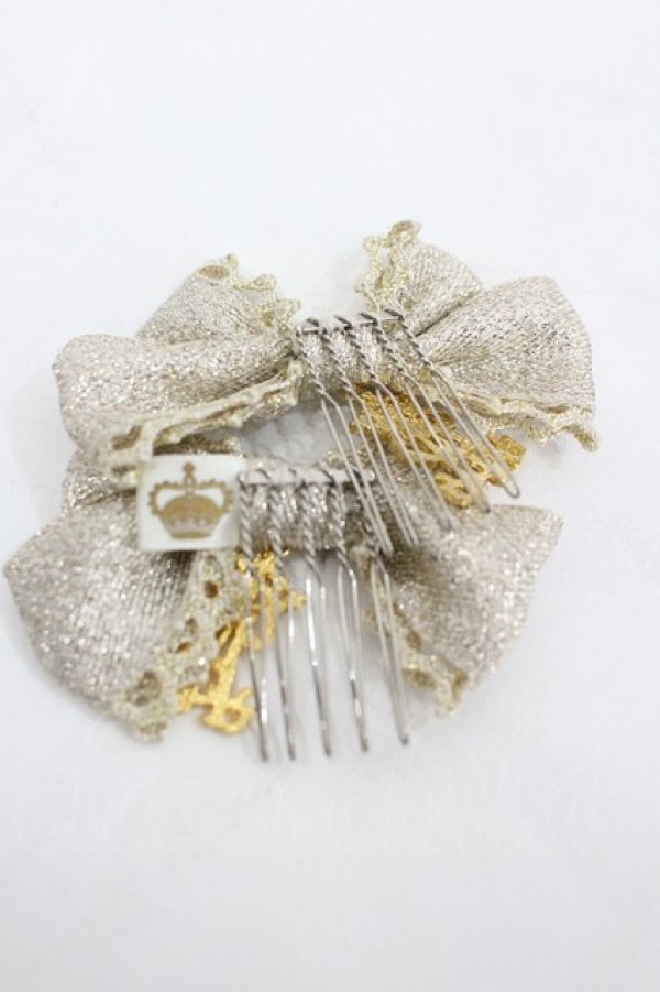 画像2: ALICE and the PIRATES / ロゴリボンコーム  ゴールド I-26-03-06-094-PA-AC-SA-ZI (2)