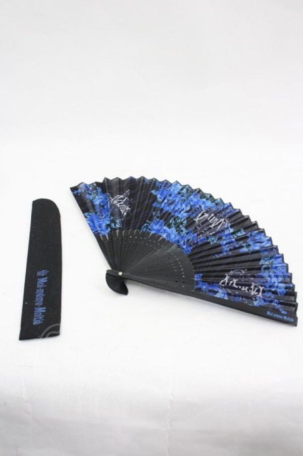 画像1: Moi-meme-Moitie / 扇子  黒 I-26-03-06-095-MO-ZA-SA-ZI (1)