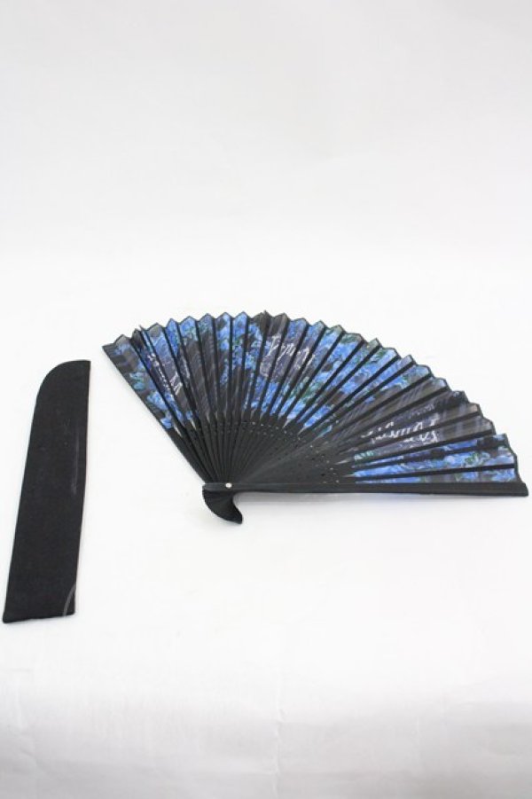 画像2: Moi-meme-Moitie / 扇子  黒 I-26-03-06-095-MO-ZA-SA-ZI (2)