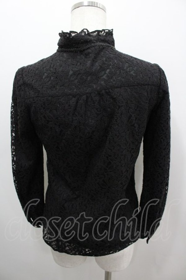 画像3: axes femme / 総レースブラウス  黒 I-26-03-06-010-AX-BL-SA-ZI (3)