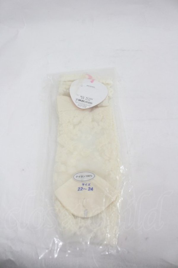 画像2: BABY,THE STARS SHINE BRIGHT / シースルーオーバーニーソックス  白 I-26-03-06-100-BA-ZA-SA-ZI (2)