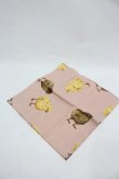 画像1: PINK HOUSE / ひよこプリントハンカチ  ピンク I-26-03-06-101-LO-ZA-SA-ZI (1)