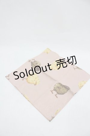 画像: PINK HOUSE / ひよこプリントハンカチ  ピンク I-26-03-06-101-LO-ZA-SA-ZI