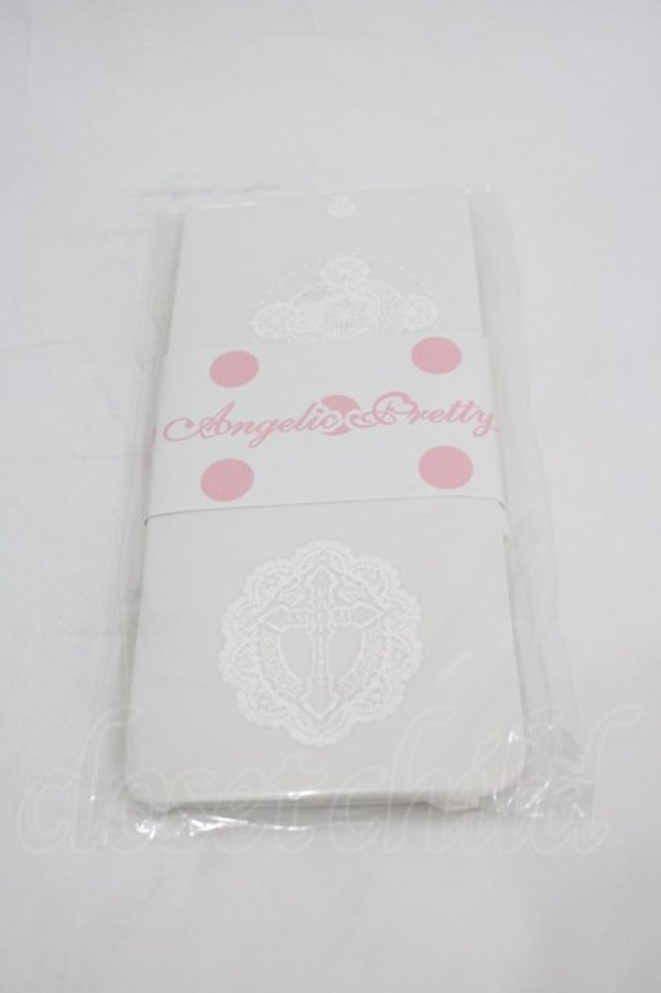 画像1: Angelic Pretty / Heavenly Crossタイツ  白 I-26-03-06-110-AP-ZA-SA-ZI (1)