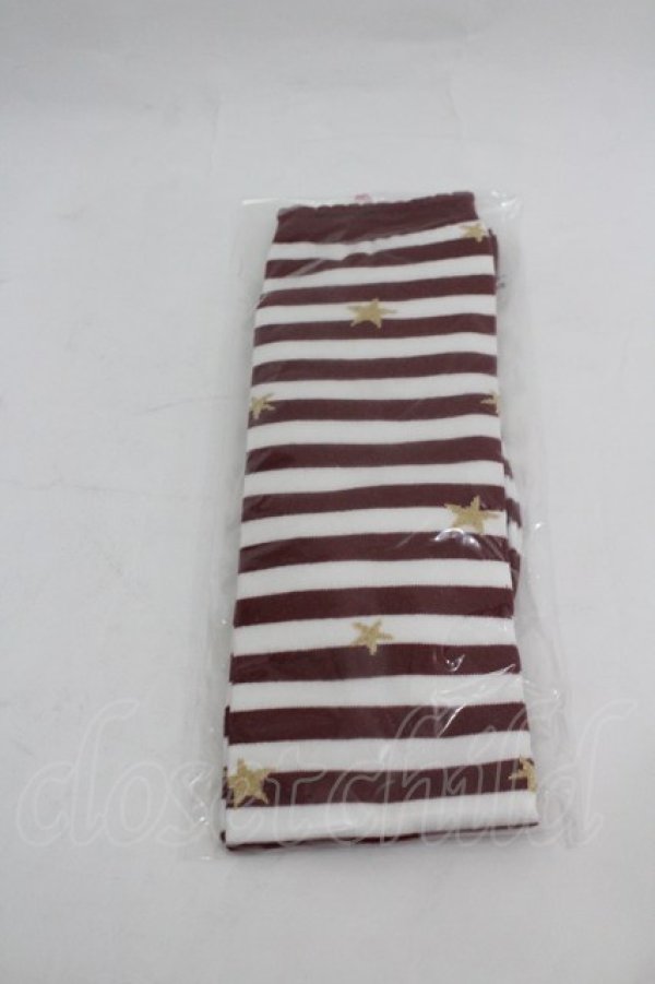 画像1: BABY,THE STARS SHINE BRIGHT / スターダストボーダーオーバーニーソックス  白 I-26-03-06-111-BA-ZA-SA-ZI (1)