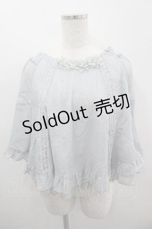 画像: axes femme / ポンチョ型BL M サックス I-26-03-06-015-AX-TO-SA-ZI