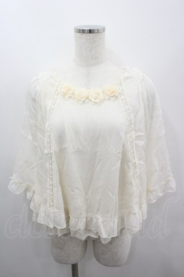 画像1: axes femme / ポンチョ型BL M アイボリー I-26-03-06-017-AX-TO-SA-ZI (1)