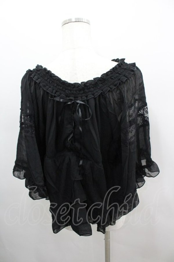 画像3: axes femme / ポンチョ型BL M クロ I-26-03-06-018-AX-TO-SA-ZI (3)