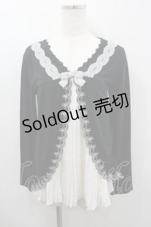 画像: axes femme / 刺繍カットワークP/O  黒Ｘ白 I-26-03-06-023-AX-TO-SA-ZI