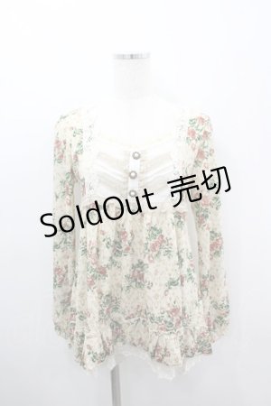 画像: axes femme / バロック×花柄プルオーバー M キナリ I-26-03-06-025-AX-TO-SA-ZI