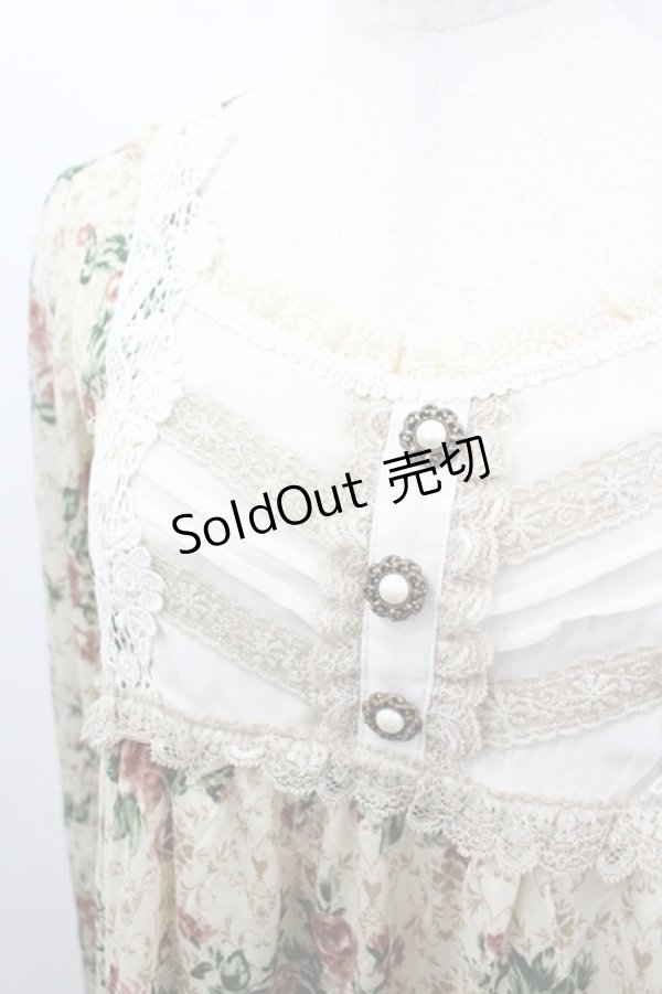 画像2: axes femme / バロック×花柄プルオーバー M キナリ I-26-03-06-025-AX-TO-SA-ZI (2)