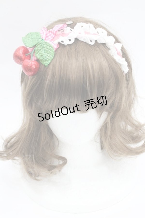 画像2: Shirley Temple / ラメチェリーカチューシャ  赤 I-26-03-08-030-ET-AC-SA-ZI (2)