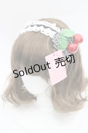 画像: Shirley Temple / ラメチェリーカチューシャ  黒 I-26-03-08-032-ET-AC-SA-ZI