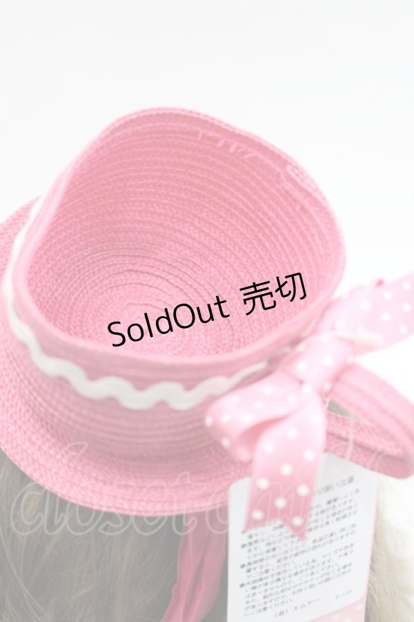 画像4: Shirley Temple / ティーパーティヘッドドレス  濃ピンク I-26-03-08-036-ET-AC-SA-ZI (4)