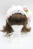 画像2: Angelic Pretty / Eternal Roseヘッドドレス  白Ｘピンク I-26-03-08-038-AP-AC-SA-ZI (2)