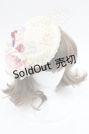 画像: Morun x Muuna Stoik / フラワーレースミニハット  アイボリー I-26-03-08-048-LO-AC-SA-ZI