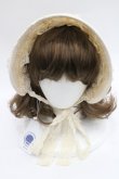 画像2: Hoshibako Works / サマーピクニック2wayボンネット  生成り I-26-03-08-050-LO-AC-SA-ZI (2)