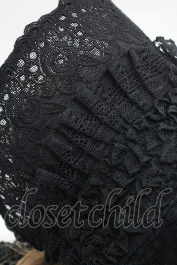 画像5: Hoshibako Works / サマーピクニック2wayボンネット  黒 I-26-03-08-051-LO-AC-SA-ZI (5)