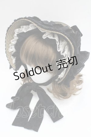 画像: Hoshibako Works / 西洋人形魔法ボンネット  黒Ｘブラウン I-26-03-08-053-LO-AC-SA-ZI