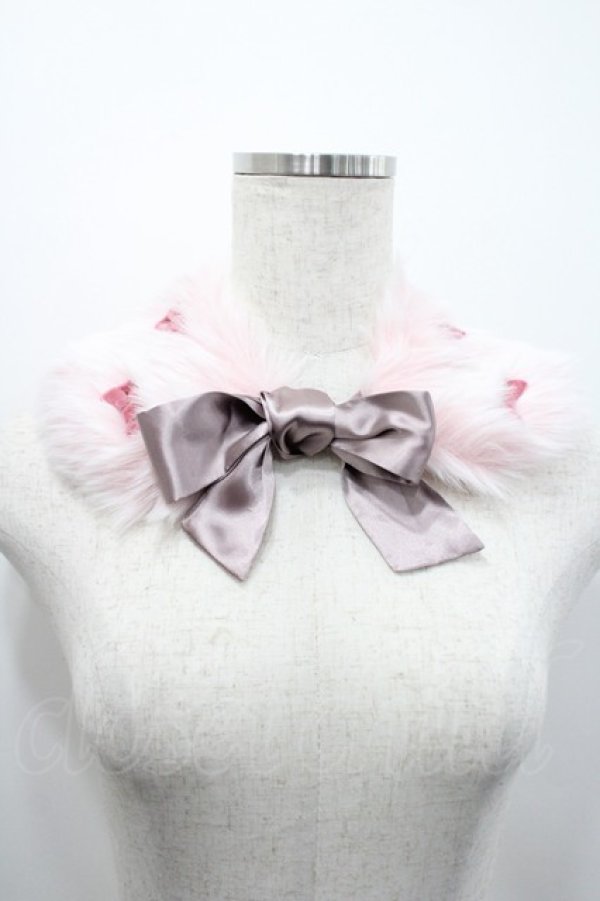 画像1: Shirley Temple / ファーリボンティペット  ピンク I-26-03-08-007-ET-ZA-SA-ZI (1)