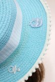 画像6: Nile Perch / BABYリボンモチーフ麦わらハット  青 I-26-03-08-056-LO-AC-SA-ZI (6)