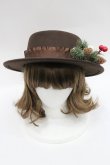画像2: LOLITAその他(お買取対象外) / クリスマスモチーフハット  ブラウン I-26-03-08-058-LO-AC-SA-ZI (2)