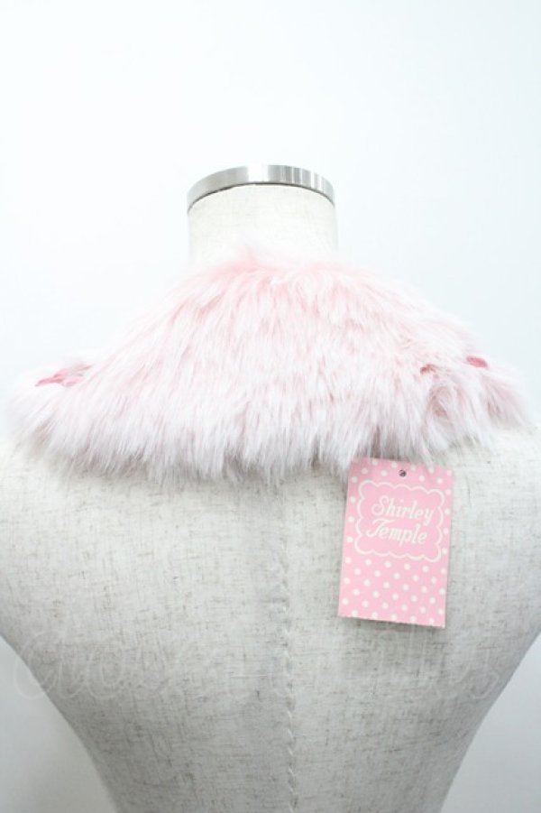 画像2: Shirley Temple / ファーリボンティペット  ピンク I-26-03-08-007-ET-ZA-SA-ZI (2)