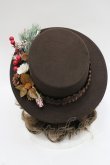 画像4: LOLITAその他(お買取対象外) / クリスマスモチーフハット  ブラウン I-26-03-08-058-LO-AC-SA-ZI (4)