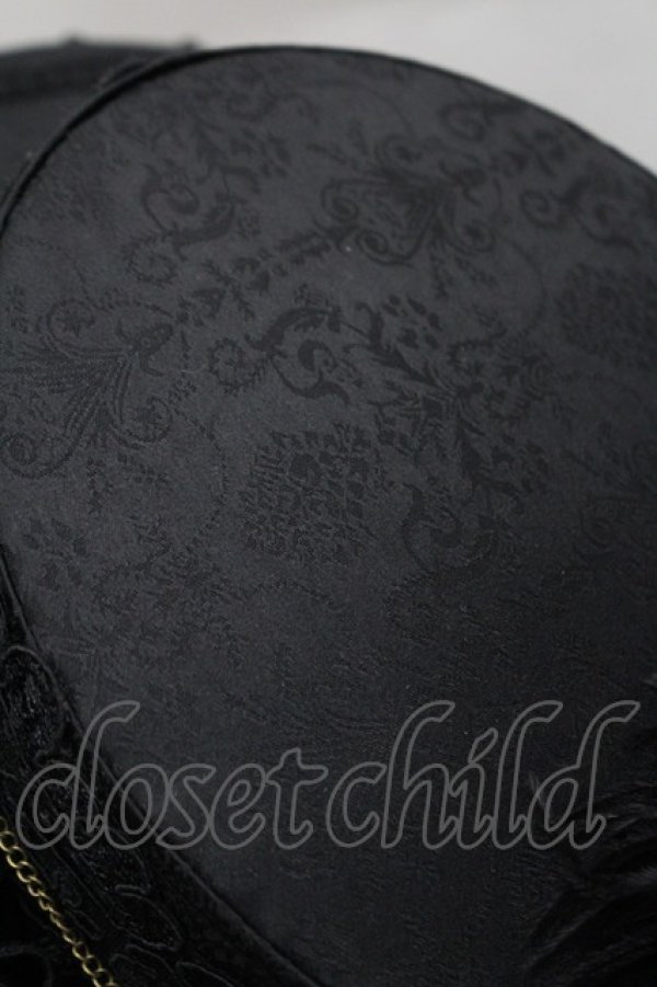 画像5: Hoshibako Works / ナイト・イーヴィル エレガンスチャームハット  黒 I-26-03-08-059-LO-AC-SA-ZI (5)