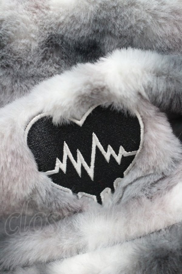 画像3: LISTEN FLAVOR / ファースヌード  グレーＸ黒 I-26-03-08-008-PU-ZA-SA-ZI (3)