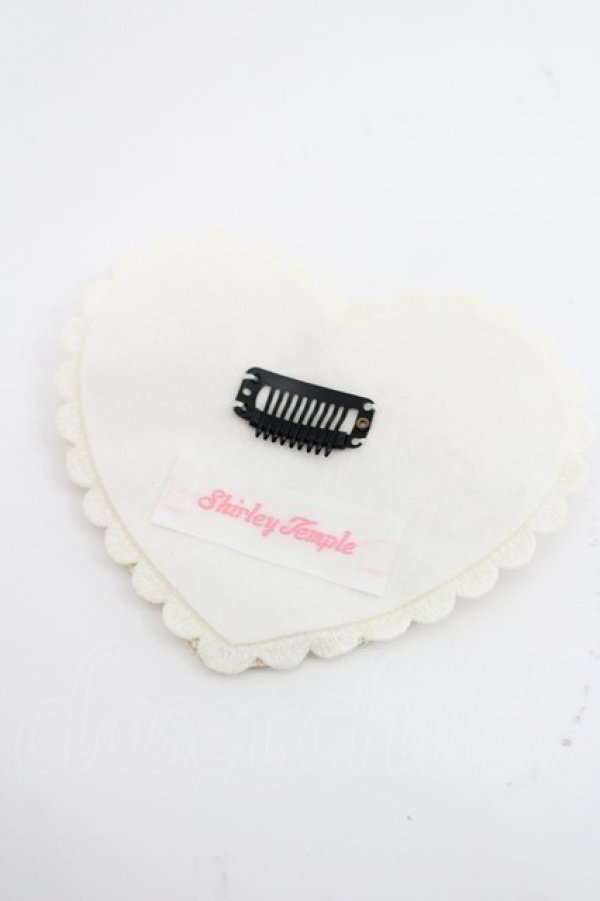 画像2: Shirley Temple / パールリボンハートコーム  アイボリー I-26-03-08-072-ET-ZA-SA-ZI (2)