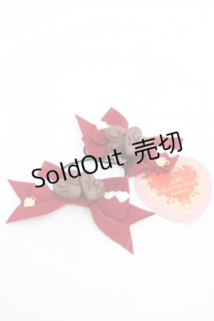 画像: BABY,THE STARS SHINE BRIGHT / Valentineチョコリボンゴム  エンジ I-26-03-08-078-BA-AC-SA-ZI