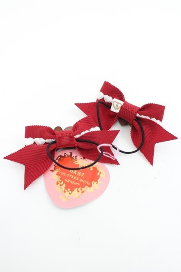 画像3: BABY,THE STARS SHINE BRIGHT / Valentineチョコリボンゴム  エンジ I-26-03-08-078-BA-AC-SA-ZI (3)