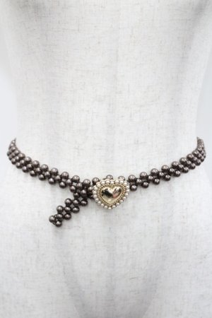 画像: m petit by misako / TT*AMハートPLベルト  中茶 I-26-03-08-010-LO-ZA-SA-ZI