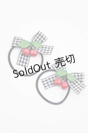 画像: Shirley Temple / ラメチェリーヘアゴムセット  黒 I-26-03-08-084-ET-AC-SA-ZI