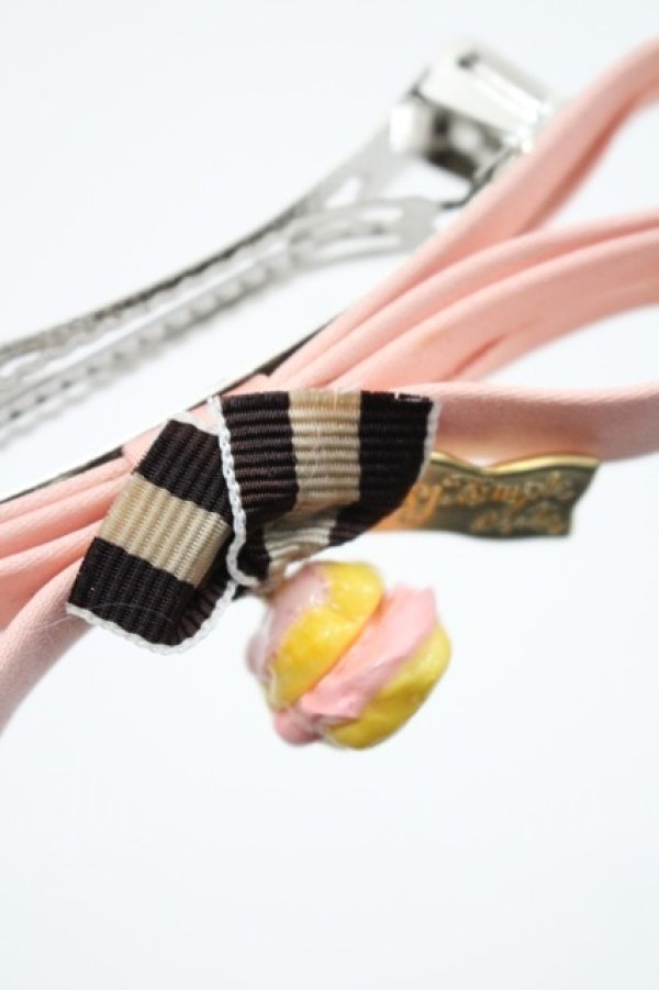 画像2: Emily Temple cute / プチシューリボンバレッタ  ピンク I-26-03-08-090-ET-AC-SA-ZI (2)