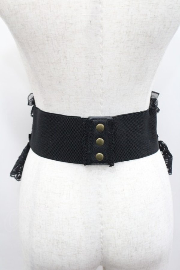 画像2: MR corset / 編み上げレースコルセットベルト  よれ I-26-03-08-011-PU-ZA-SA-ZI (2)