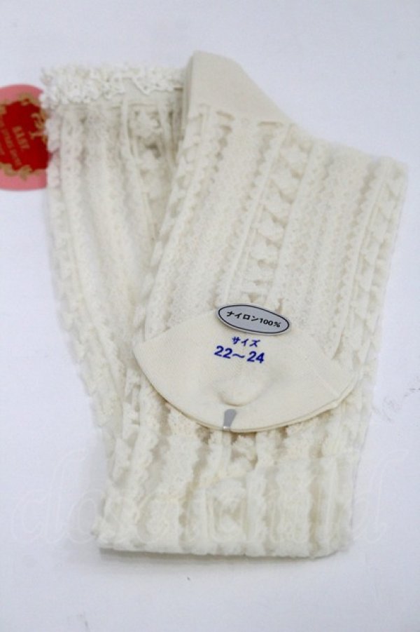 画像2: BABY,THE STARS SHINE BRIGHT / St.Mary Holy Cardオーバーニーソックス  生成 I-26-03-08-112-BA-ZA-SA-ZI (2)