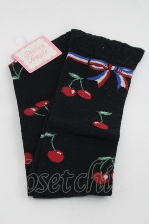 画像: Shirley Temple / チェリーオーバーニー 22~24CM 黒 I-26-03-08-118-ET-ZA-SA-ZI