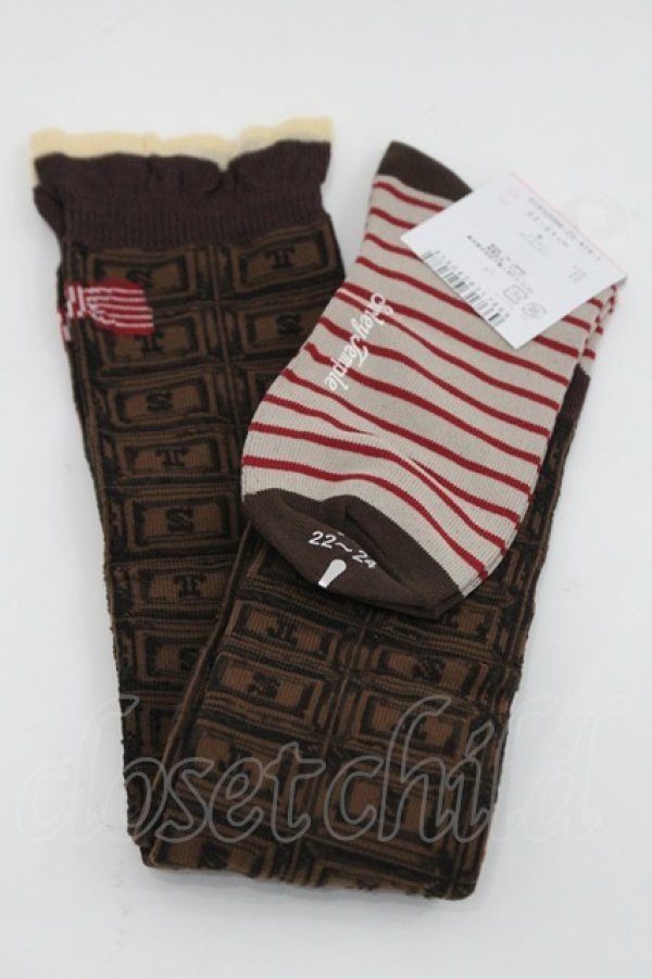 画像2: Shirley Temple / チョコレートオーバーニー 22~24CM ブラウン I-26-03-08-120-ET-ZA-SA-ZI (2)