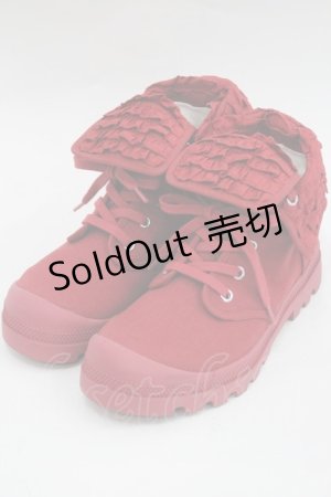 画像: PINK HOUSE / フリル使いハイカットスニーカー 3(M) 赤 I-26-03-08-121-LO-SH-SA-ZI