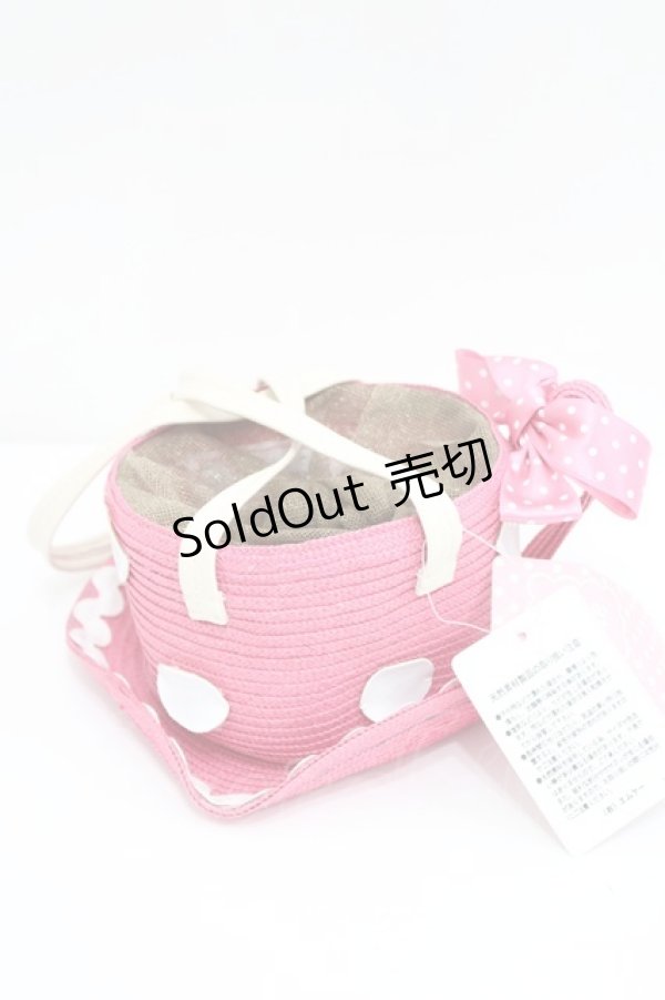 画像2: Shirley Temple / ティーパーティハンドバッグ  濃ピンク I-26-03-08-013-ET-BG-SA-ZI (2)