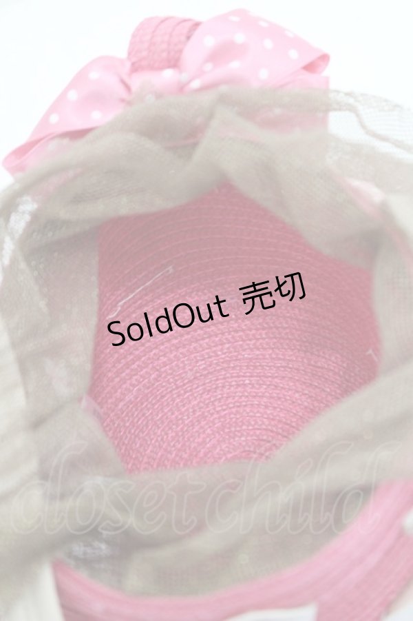 画像3: Shirley Temple / ティーパーティハンドバッグ  濃ピンク I-26-03-08-013-ET-BG-SA-ZI (3)