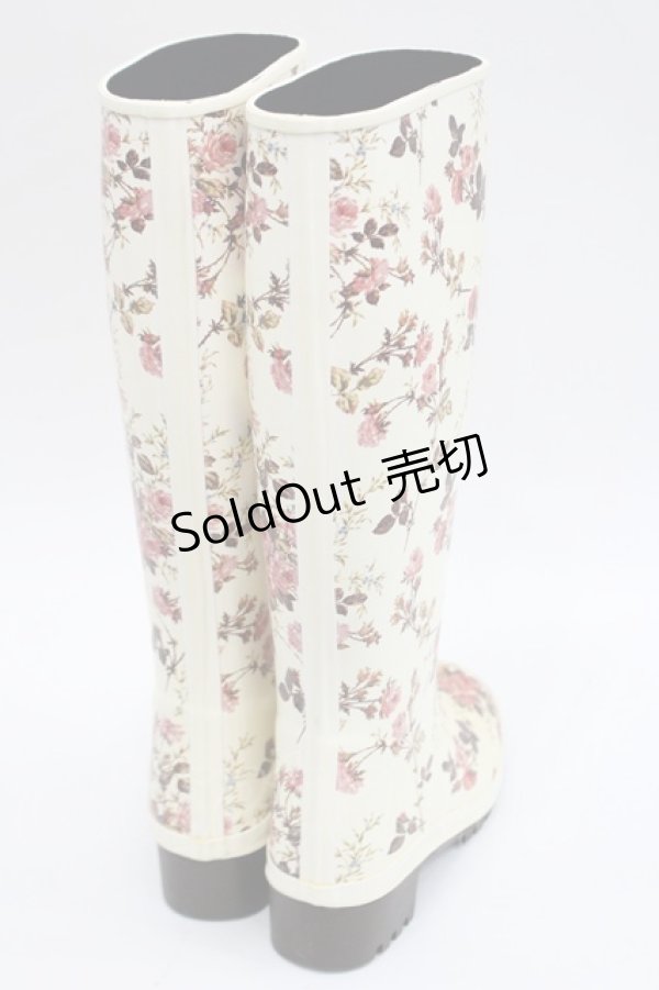 画像3: PINK HOUSE / レインブーツ 23.5CM アイボリー I-26-03-08-125-LO-SH-SA-ZI (3)