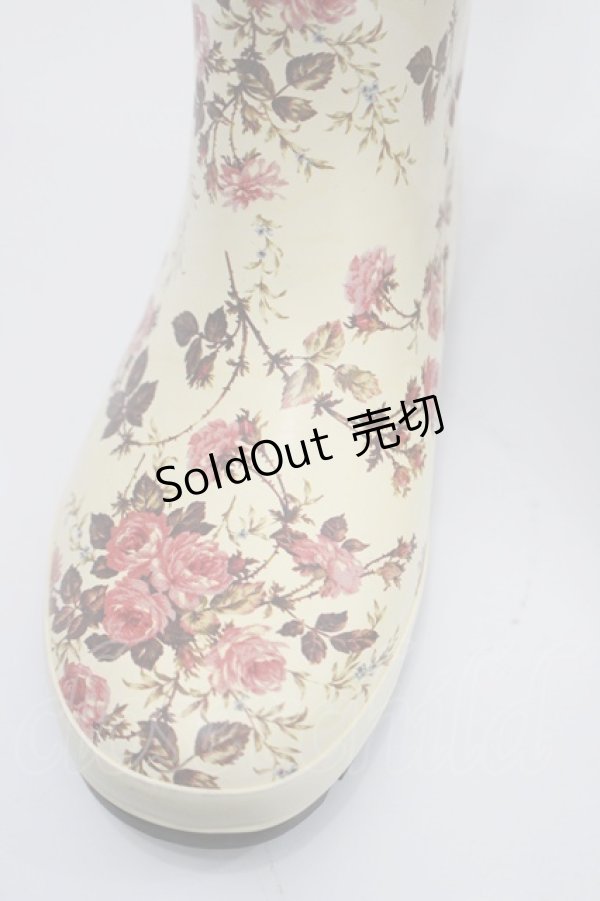 画像6: PINK HOUSE / レインブーツ 23.5CM アイボリー I-26-03-08-125-LO-SH-SA-ZI (6)